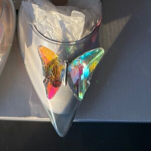 Clear Strappy stiletto heel
